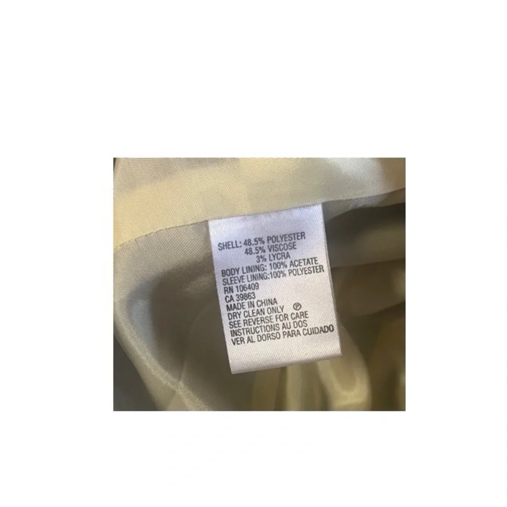 Tahari ASL gray yellow
